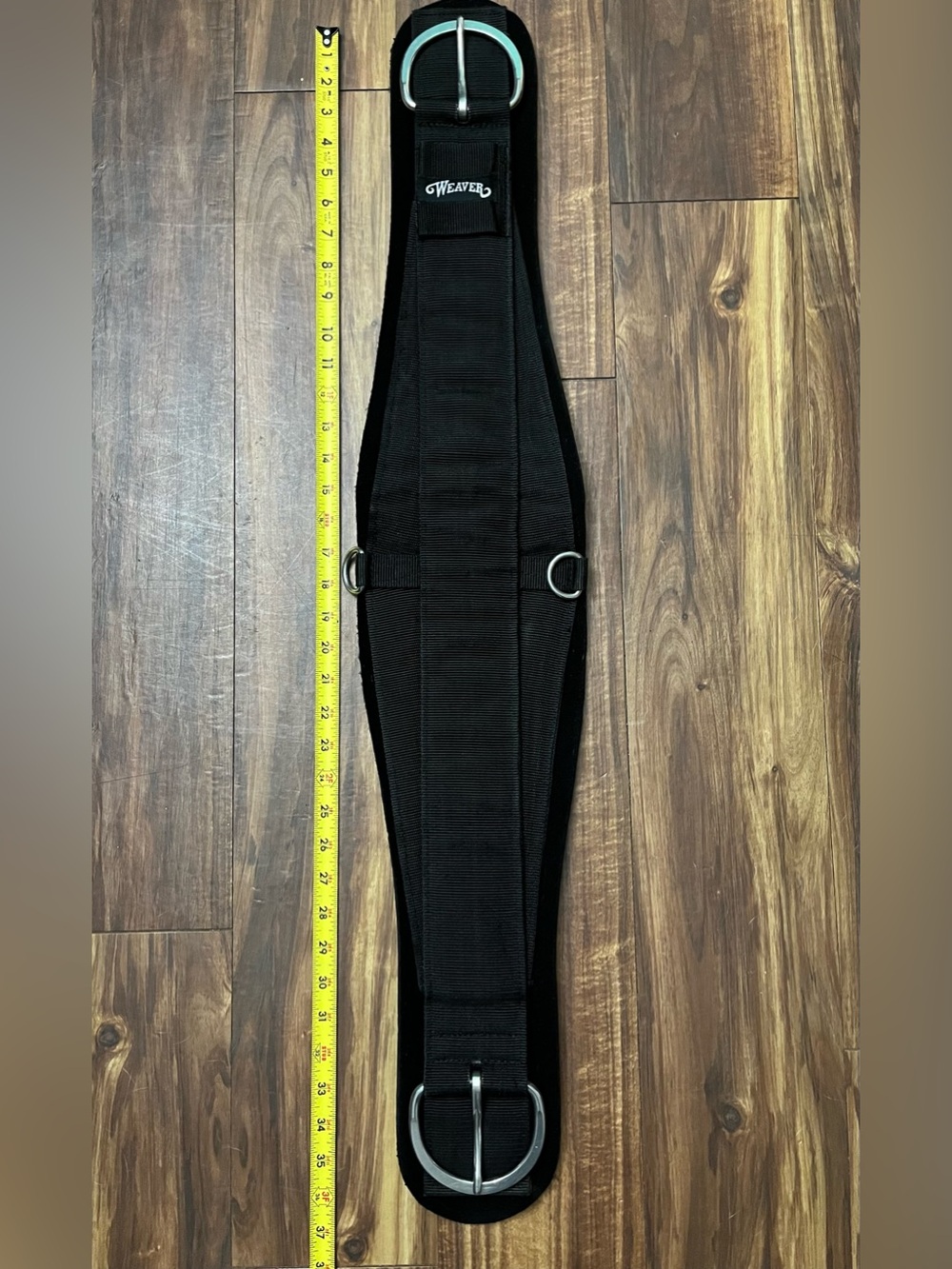 36" Weaver Leather Neoprene Straight Western Cinch Black Hand Washed Cleaned